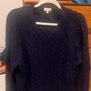 DONNI. Navy Cable Knit Sweater sz Medium